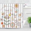 Elephant Shower Curtain Cartoon Animals Children Bathroom Decor Waterproof Bath Curtain Set Kids Gift - Image 4