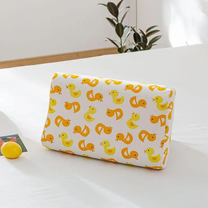 Kids Body Pillow - Natural Latex, Cartoon Printing, Ideal for Bedroom Sleep, Ages 0-12 Years Old