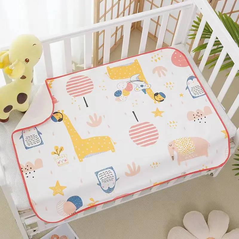 Portable Diaper Changing Pad - Waterproof, Foldable Mini Crib Sheets - 70x90CM Baby Changing Mat for Travel, Play, Stroller, Crib, Car - Washable and Convenient