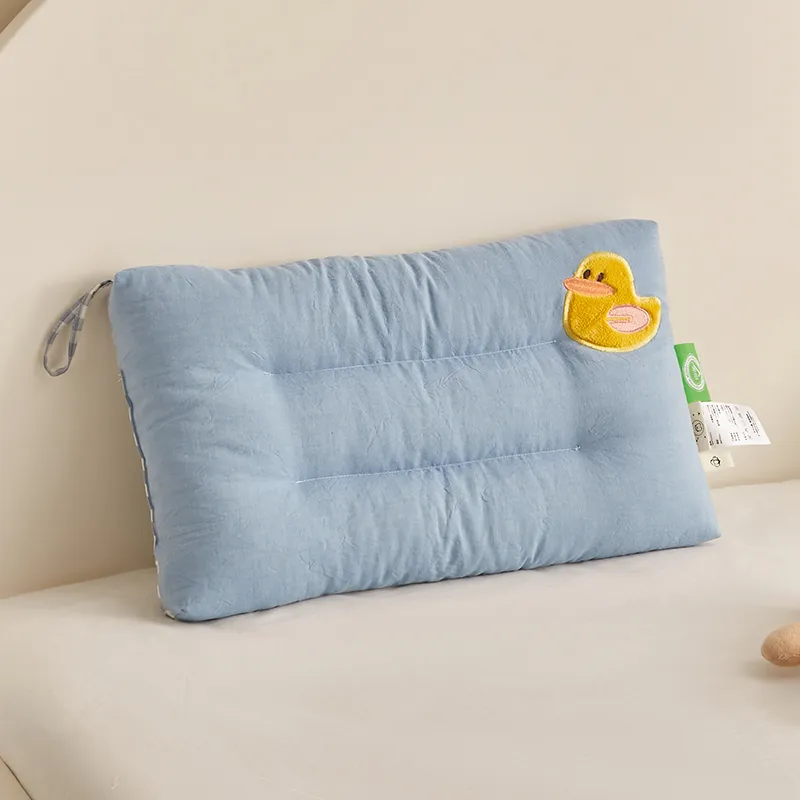 Soft 1pc Kids Body Pillow for 2-Year-Olds - Washable Toddler Sleeping Pillow for Babies - Cozy Small Pillow for Comfortable Sleep