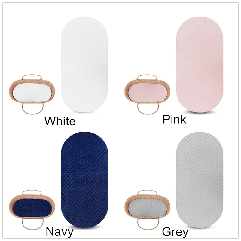 Mini Crib Sheets - Soft and Stretchy Minky Bassinet Sheet with Universal Fit for Bassinet Mattress Pad - Hourglass Design for Boys & Girls