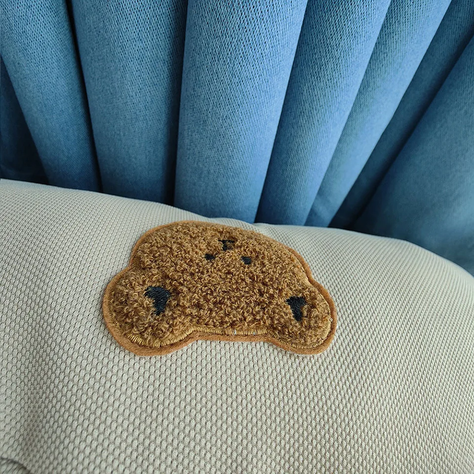 Moon-Shaped Kids Body Pillow with Detachable Sleeping Headrest - Adorable Bear Design for Newborns and Children
