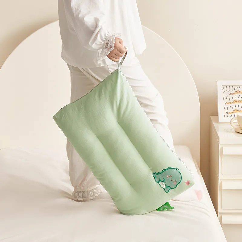 Soft 1pc Kids Body Pillow for 2-Year-Olds - Washable Toddler Sleeping Pillow for Babies - Cozy Small Pillow for Comfortable Sleep